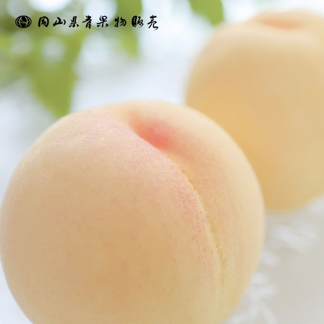 岡山県青果物販売] 岡山県産 清水白桃(しみずはくとう) 3玉(300g×3