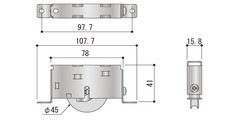 ２本 のんのんさま専用　リピート割引 楽天市場】2FU RO1230NN サッシ 戸車 不二サッシ 住宅用サッシ ☆2個