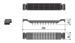 風止め板(WH5720ZN) | マンション・ビル用部品,引違い窓・片引き窓
