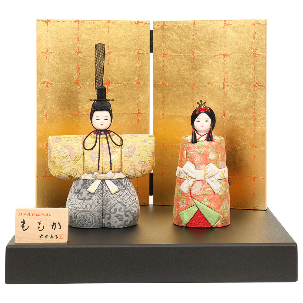 木目込立雛飾り雛人形 初節句人形お孫さん出産祝いひな祭りコンパクト