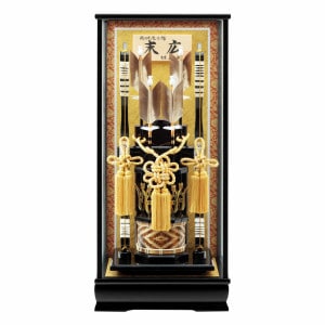 東京 人形の久月 破魔弓 翔鶴18号 ガラスケース 正月飾り 家紋付き