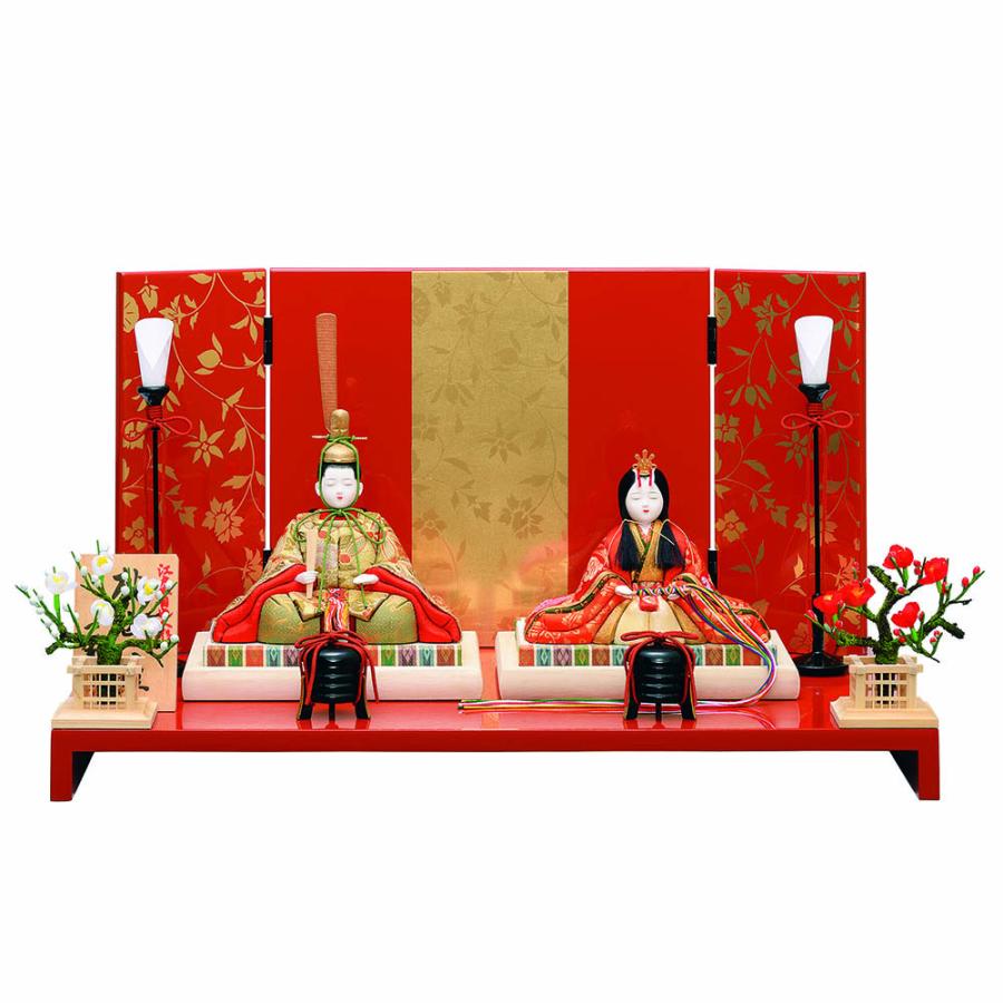 雛人形 木目込み 一秀 ひな人形 親王飾 桃山雛 18号 かわいい