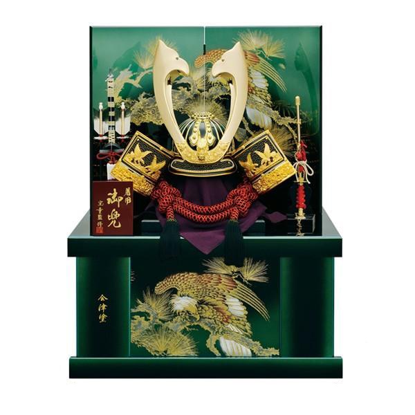 五月人形 着用 収納飾り 兜飾り 25号 鷹着用兜収納飾り kabuto60-69 5