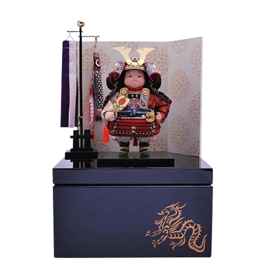 五月人形 幸一光 5月人形 お祝い 大将飾り 収納飾り 輝 かがやき 黒小