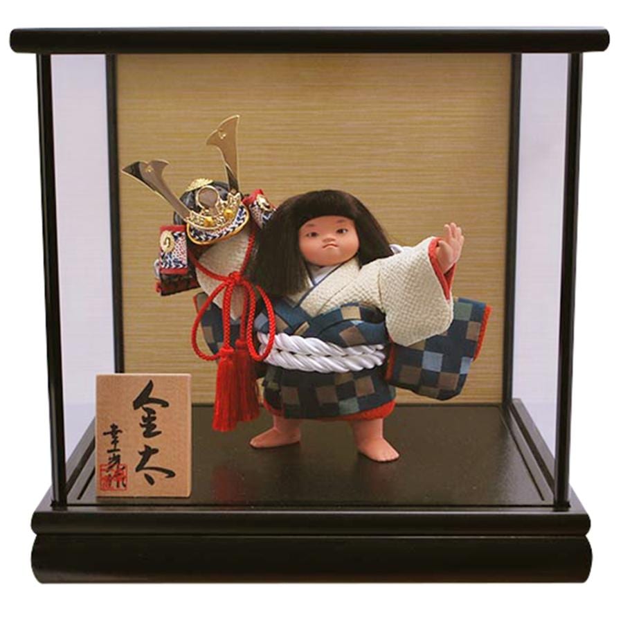 五月人形 幸一光 5月人形 お祝い 大将飾り ガラスケース飾り 五号金太