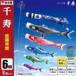 鯉のぼり6mセットポール無/こいのぼり