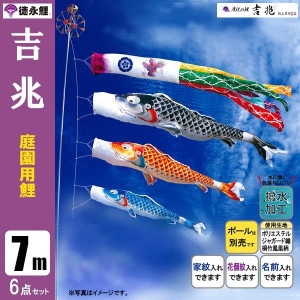 鯉のぼり7mセットポール無/こいのぼり