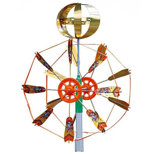 鯉のぼり 矢車セット 矢車セット 大 6～8m鯉用 矢羽根直径75cm |