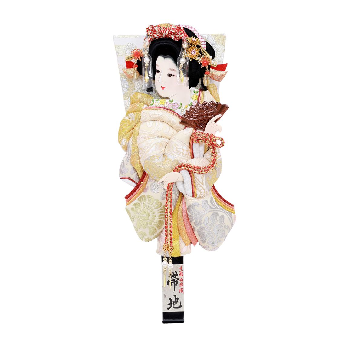 極上帯地正絹小町  手作り 押絵　羽子板飾り 羽子板 単品 コンパクト かわいい おしゃれ 13号 (高さ約41cm) 初正月