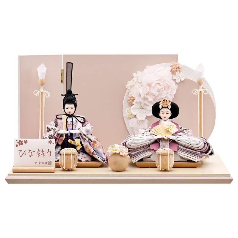 雛人形 コンパクト おしゃれ 初節句 お祝い ひな人形 親王飾り 2人飾り