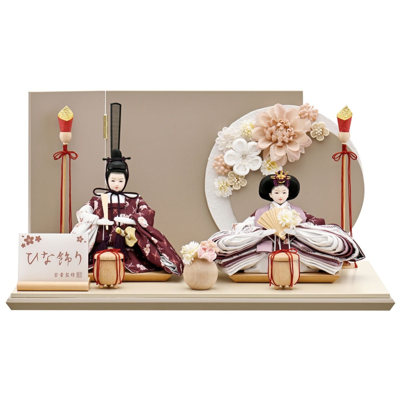 雛人形 コンパクト おしゃれ 初節句 お祝い ひな人形 親王飾り 2人飾り