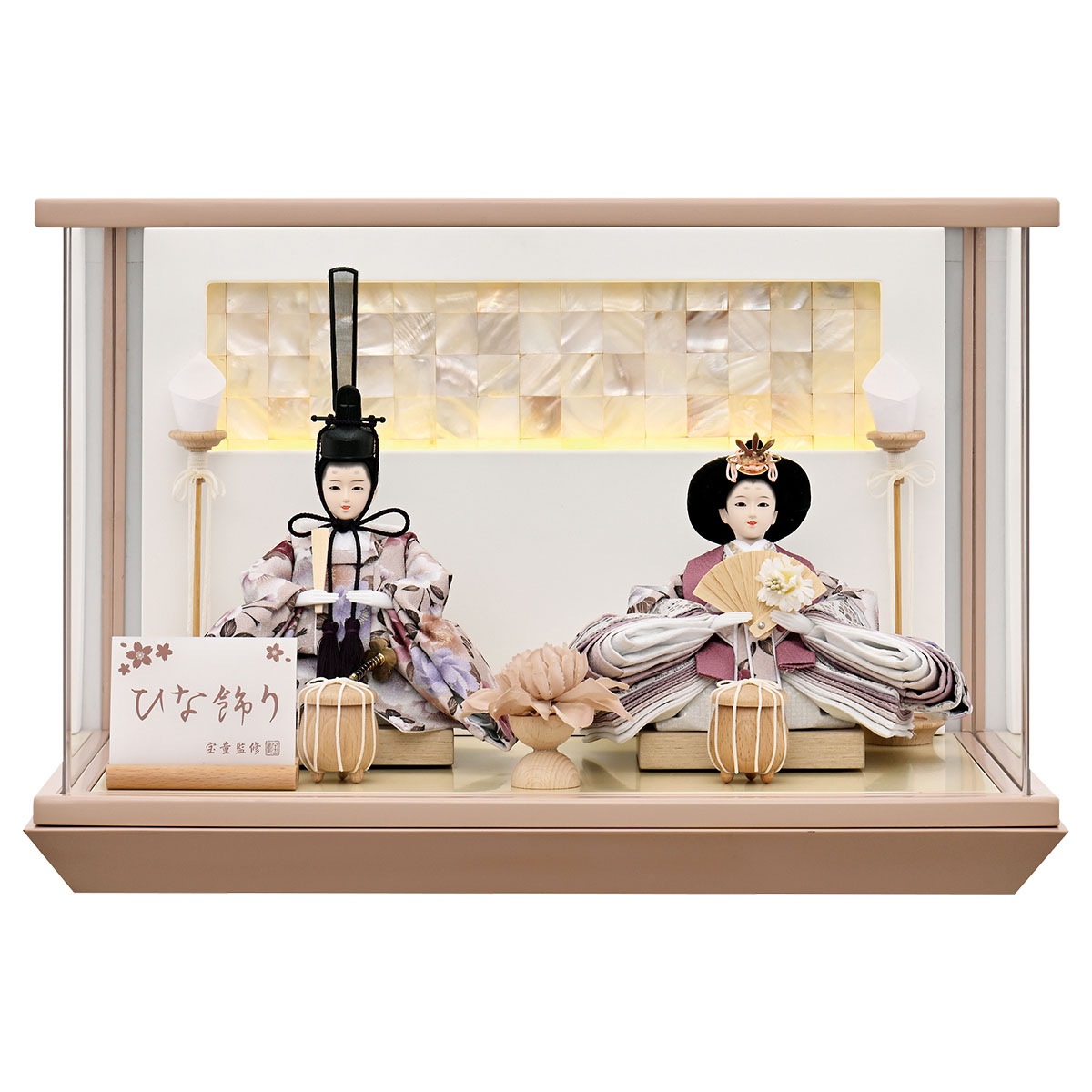 雛人形 コンパクト おしゃれ 初節句 お祝い ひな人形 親王飾り 2人飾り