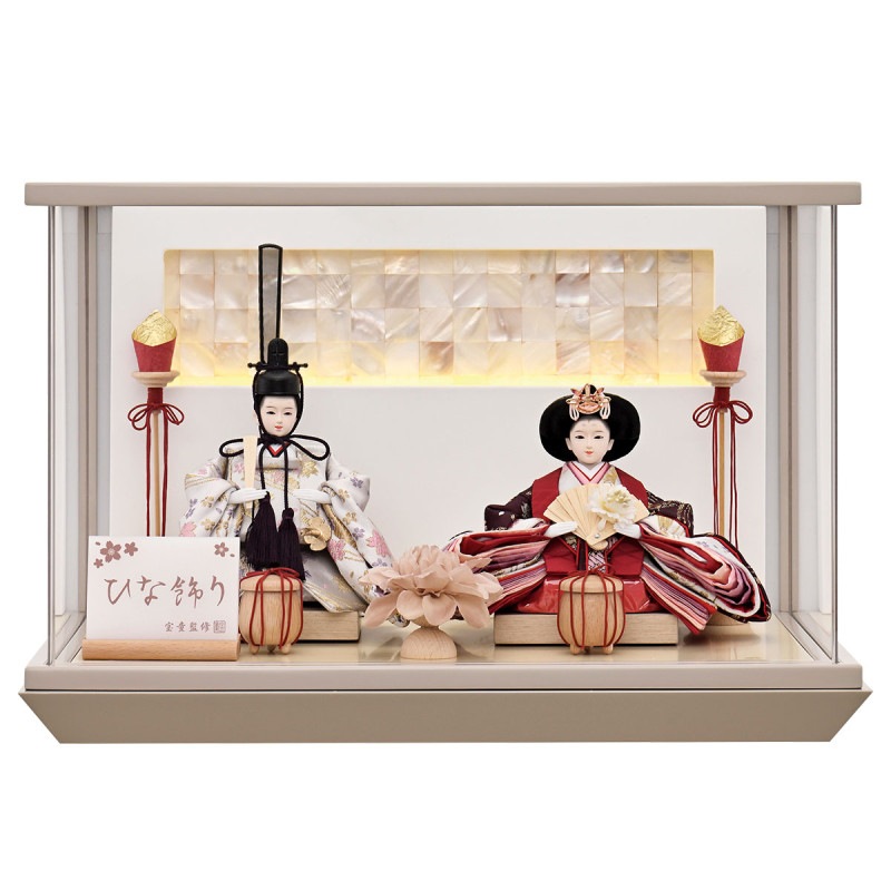 雛人形 コンパクト おしゃれ 初節句 お祝い ひな人形 親王飾り 2人飾り