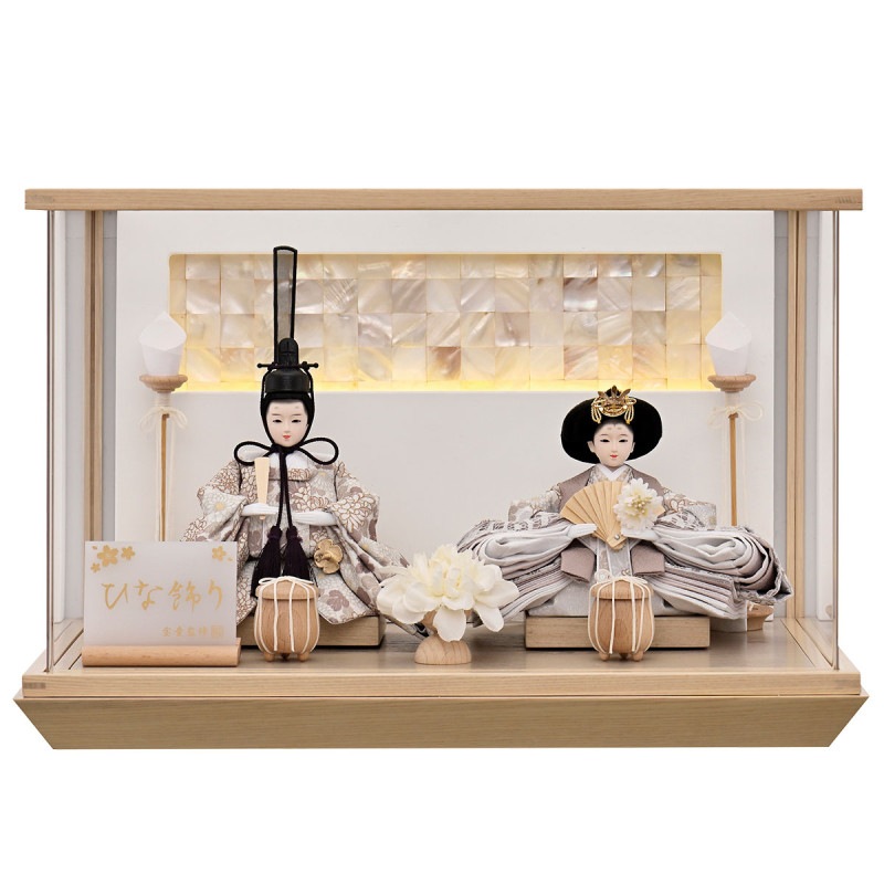 雛人形 コンパクト おしゃれ 初節句 お祝い ひな人形 親王飾り 2人飾り