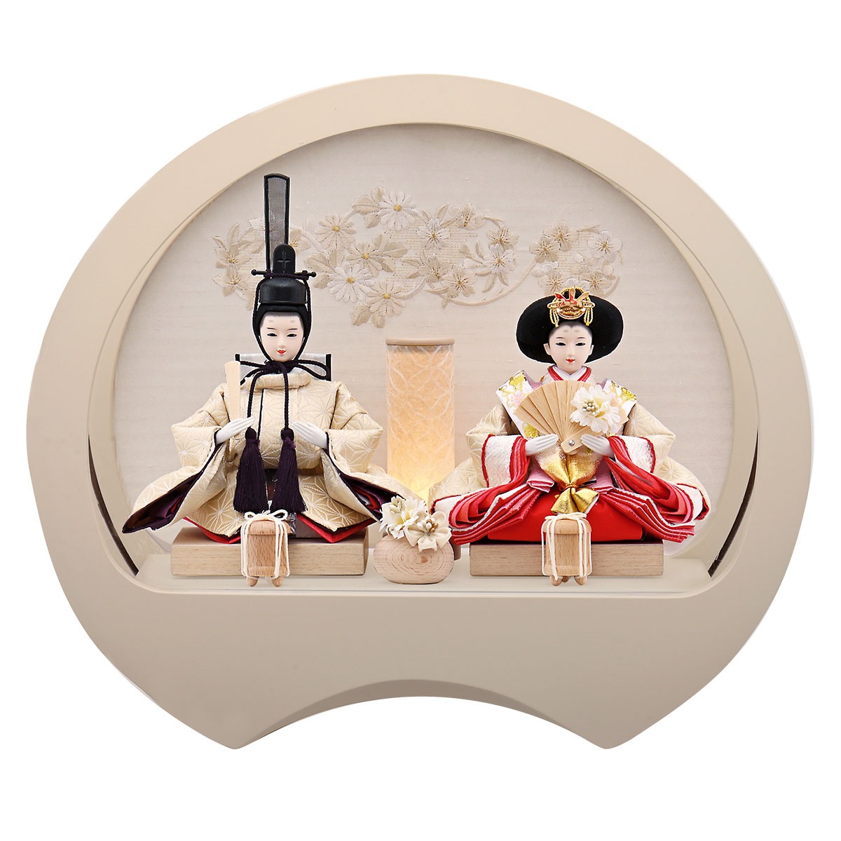 雛人形 コンパクト おしゃれ 初節句 お祝い ひな人形 親王飾り 2人飾り