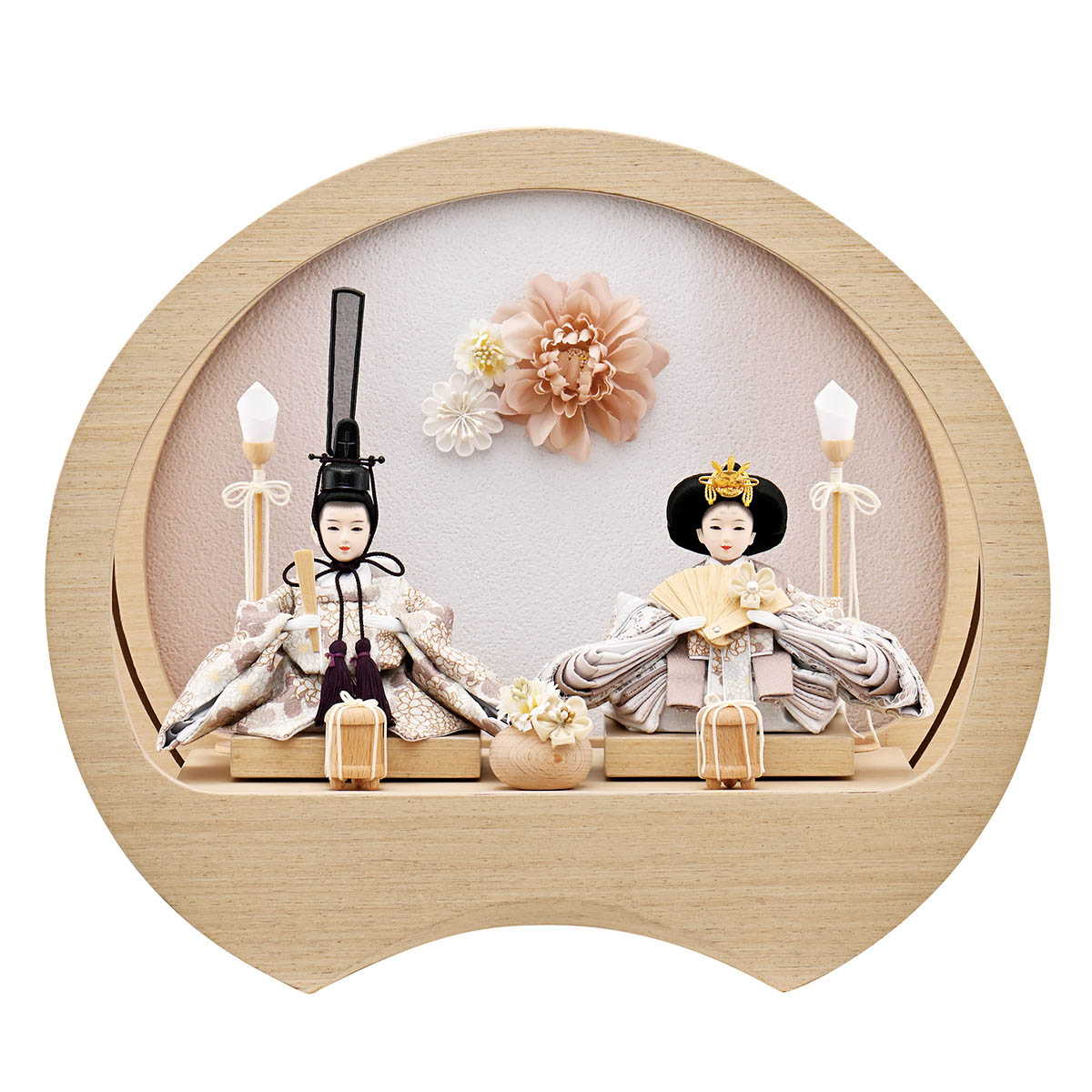 雛人形 コンパクト おしゃれ 初節句 お祝い ひな人形 親王飾り 2人飾り