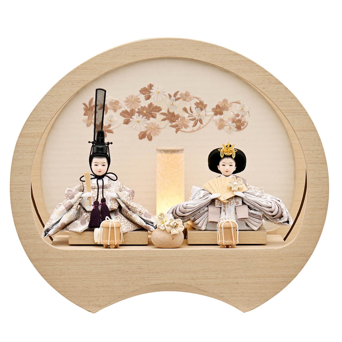 雛人形 コンパクト おしゃれ 初節句 お祝い ひな人形 親王飾り 2人飾り