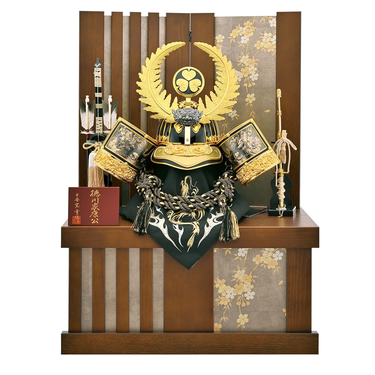 五月人形 着用 コンパクト 徳川 兜飾り ミニ おしゃれ 金 モダン