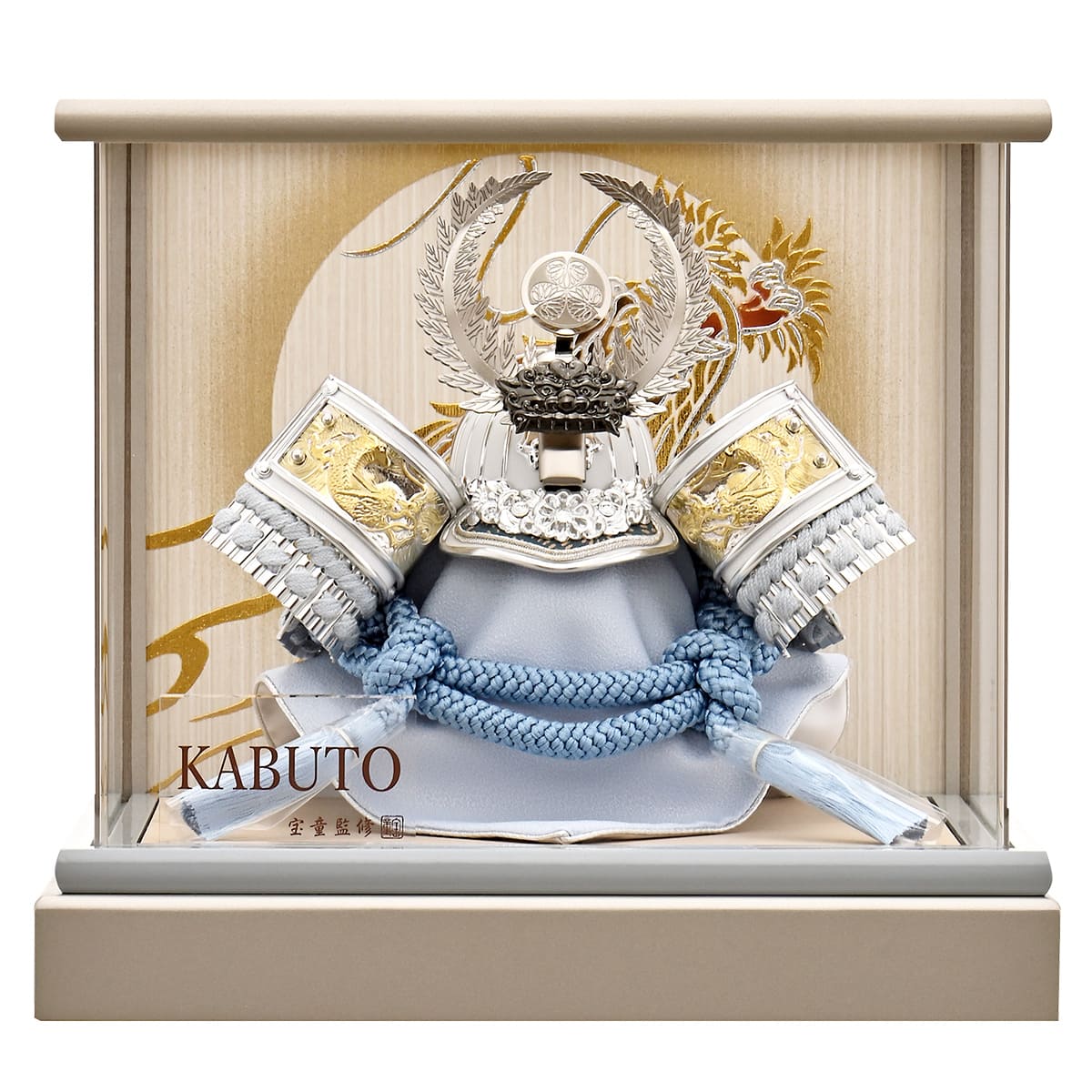 五月人形 ケース飾り かぶと 徳川 コンパクト 兜飾り ミニ おしゃれ