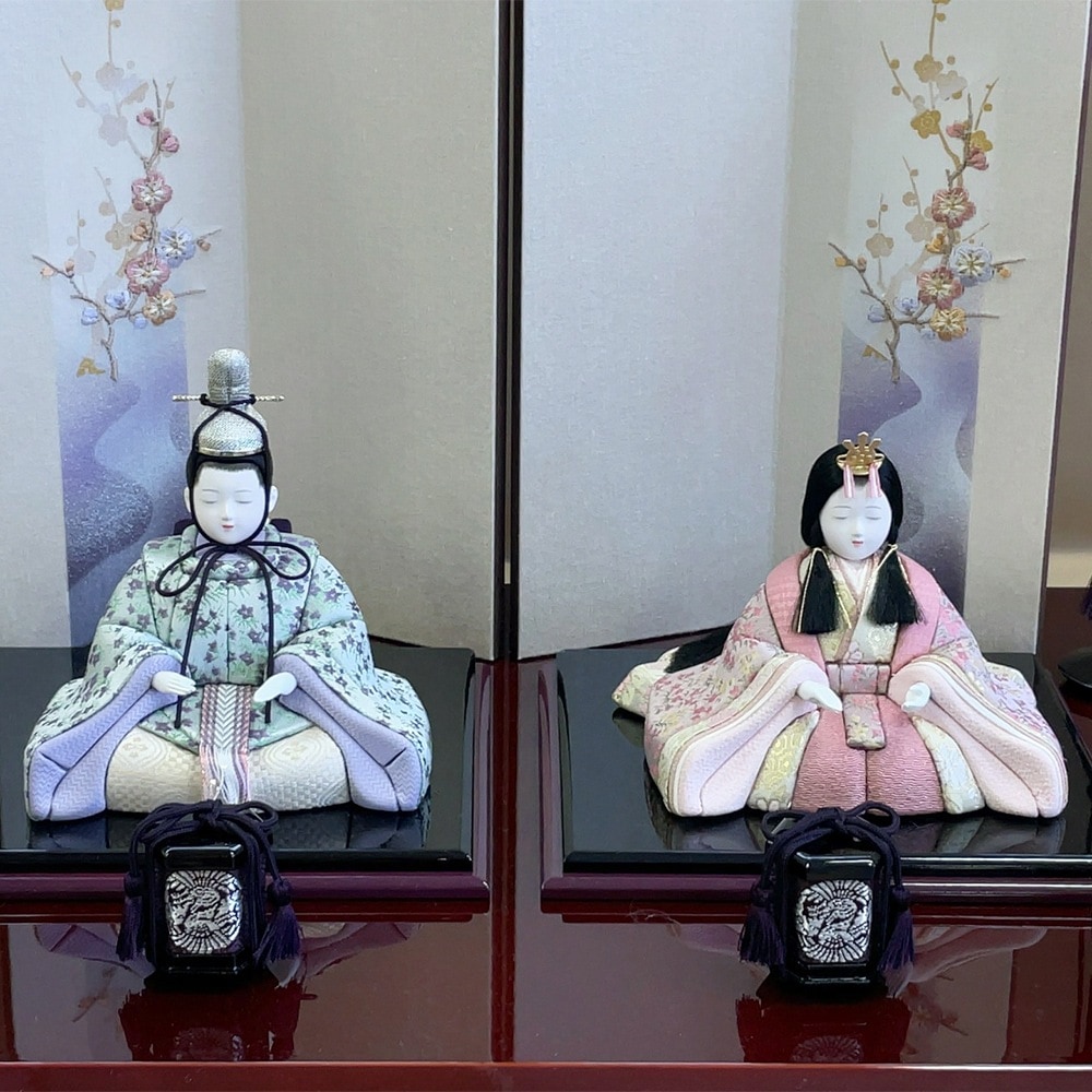雛人形 お祝い 木目込み 一秀 ひな人形 親王飾 桃山雛 17号 かわいい