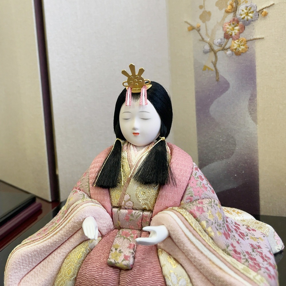 雛人形 お祝い 木目込み 一秀 ひな人形 親王飾 桃山雛 17号