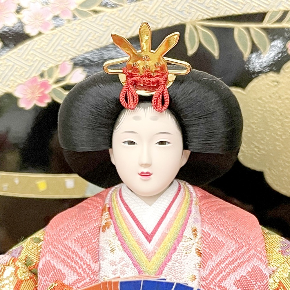 雛人形 ひな人形 お祝い 三段飾り 3段 後ろ扉式 収納 初節句 五人飾り