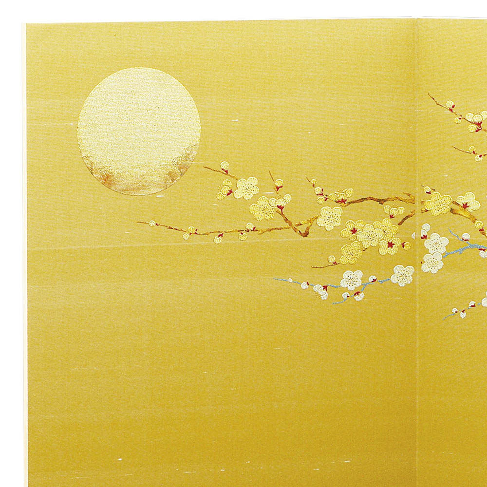 五月人形 5月人形 屏風 飾り台付き 屏風 17号 袋張屏風 絹しけ梅月