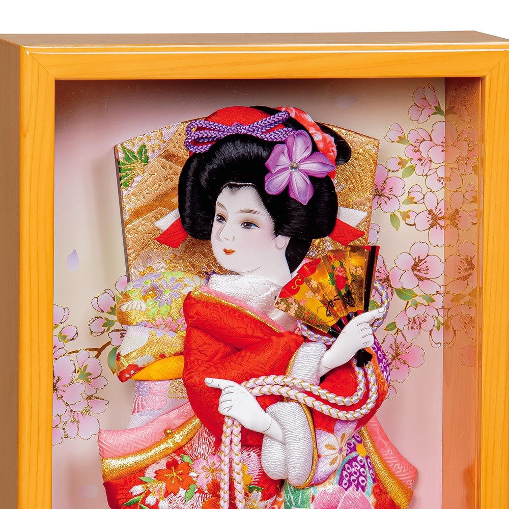羽子板 お祝い 羽子板飾り 初正月飾り 9号 栞 壁掛け ケース飾り 木目