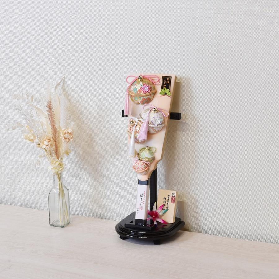 羽子板 お祝い 羽子板飾り 初正月飾り 受け台付 13号 摩耶 福鈴瑞雲