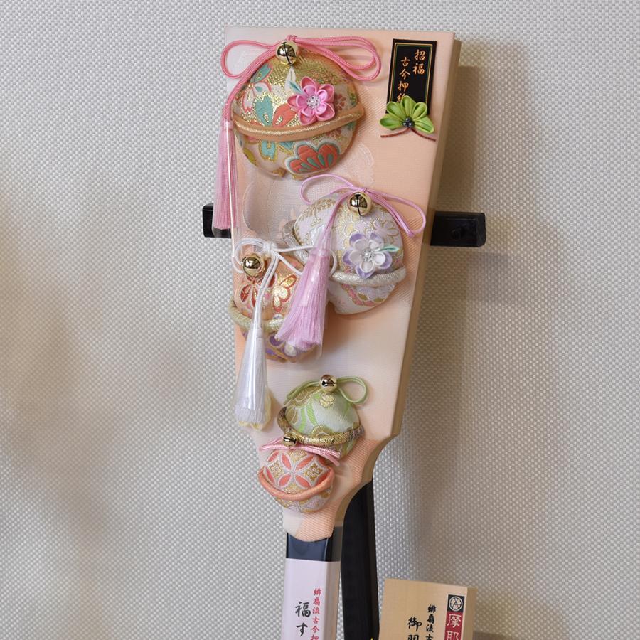 羽子板 お祝い 羽子板飾り 初正月飾り 受け台付 13号 摩耶 福鈴瑞雲