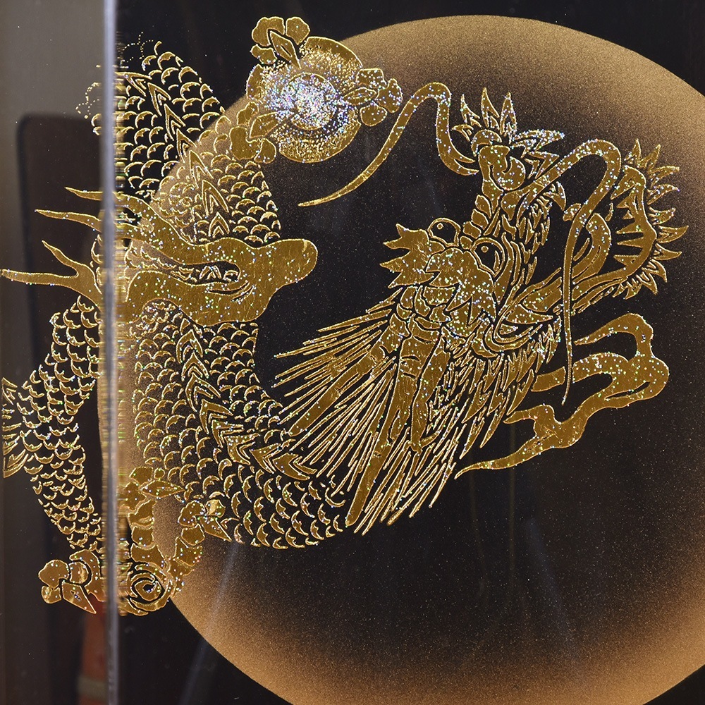破魔弓 お祝い 破魔矢 初正月飾 18号 栄龍 ケース飾り アクリル 