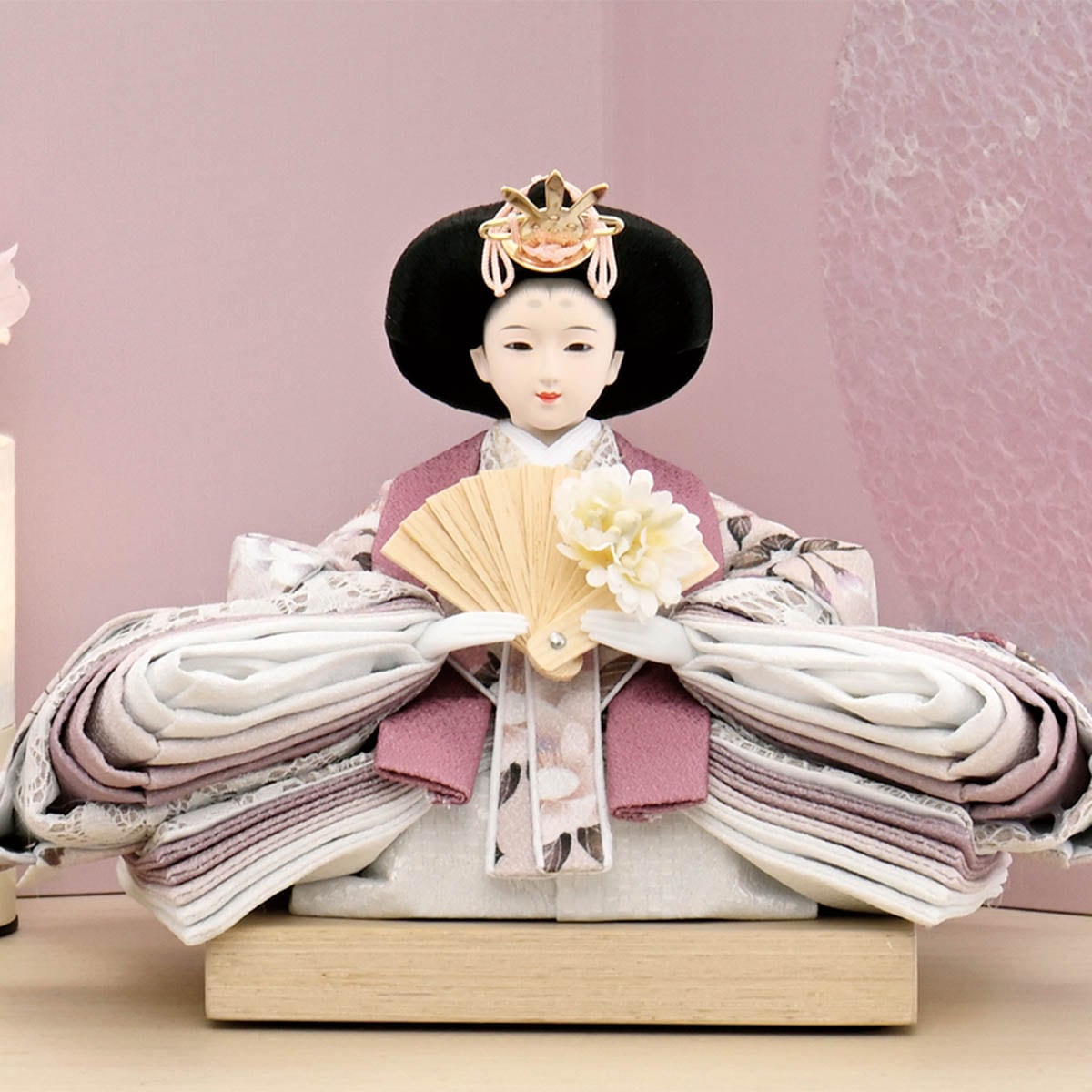 雛人形 コンパクト おしゃれ 初節句 お祝い ひな人形 平飾り 親王飾り