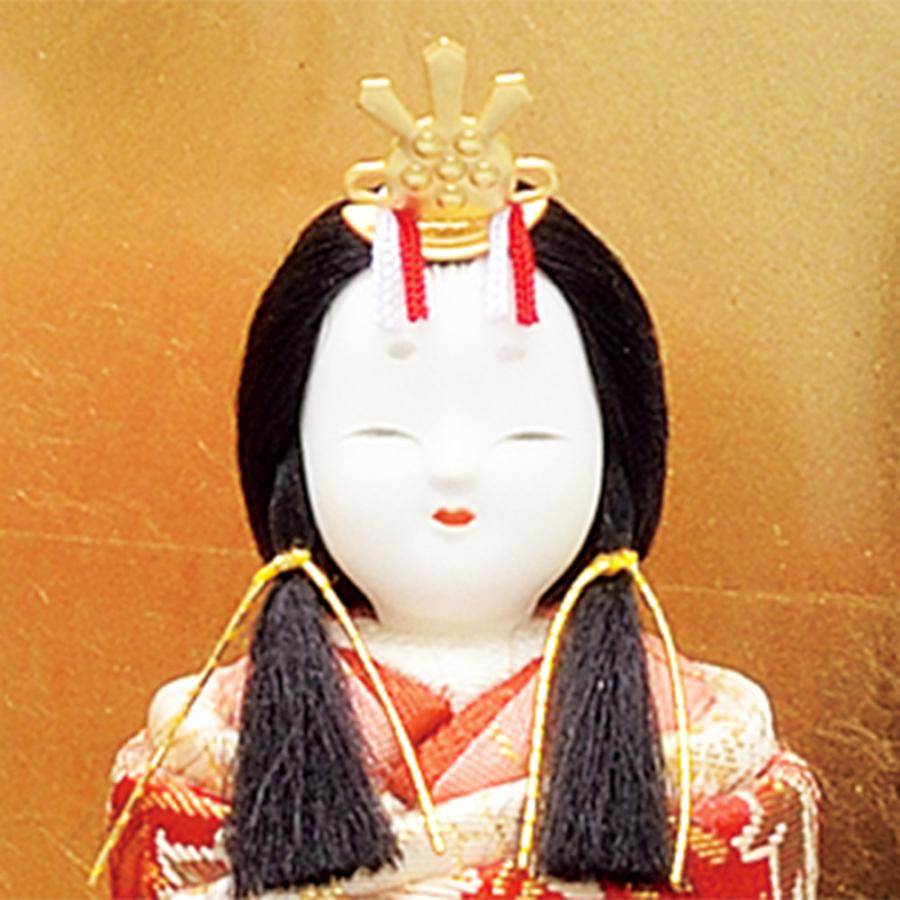雛人形 コンパクト 木目込み 一秀 ひな人形 神雛 1号 正絹 収納 親王