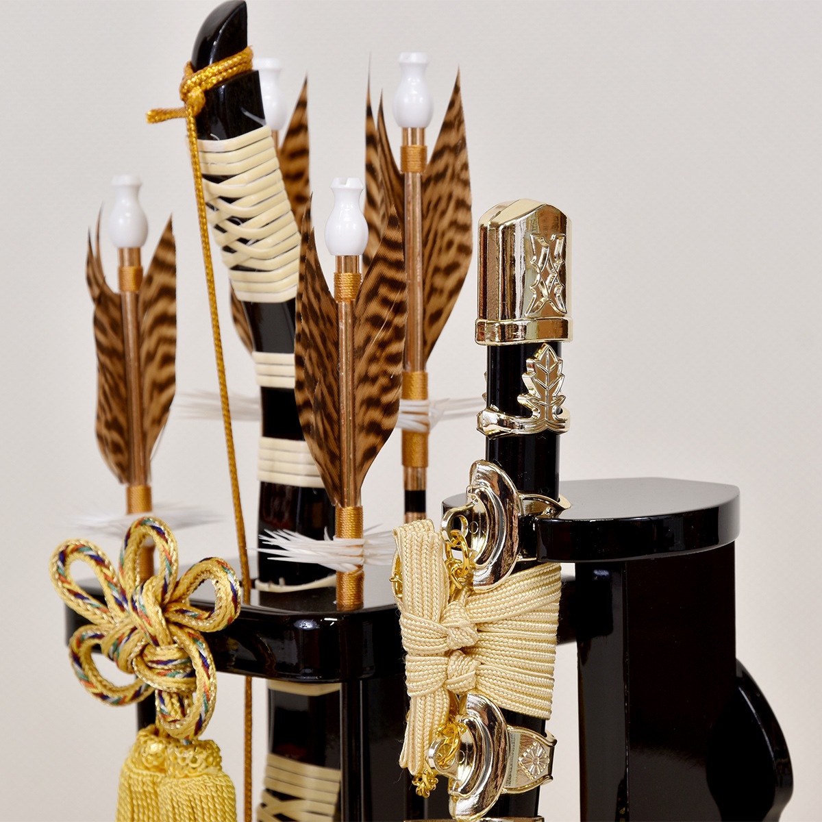 破魔弓 コンパクト 破魔矢飾り はまゆみ ミニ モダン かわいい 黒塗 8