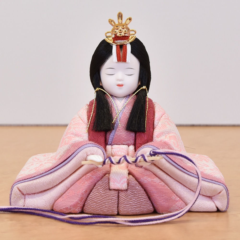 雛人形 木目込み 一秀 ひな人形 親王飾 0号 京からかみ 梅の丸