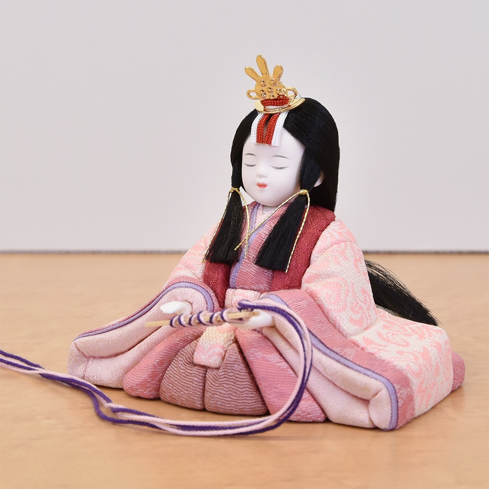 雛人形 木目込み 一秀 ひな人形 親王飾 0号 京からかみ 梅の丸