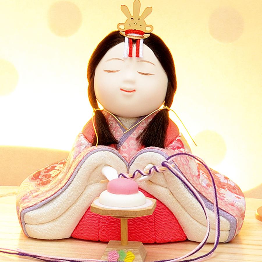 雛人形 木目込み 一秀 ひな人形 親王飾 15号 こはる LED照明付