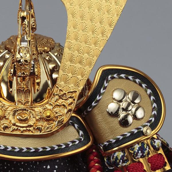 五月人形 兜飾り コンパクト 兜 ガラスケース飾り kabuto-49 165-712 5