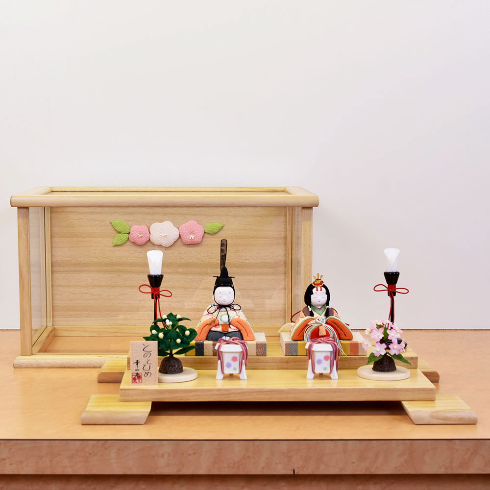 ゆ*ご様 ミニミニ雛人形セット ミニ雛段飾り十人揃・雛人形 / 京都の人形・こけし・和雑貨通販│木村