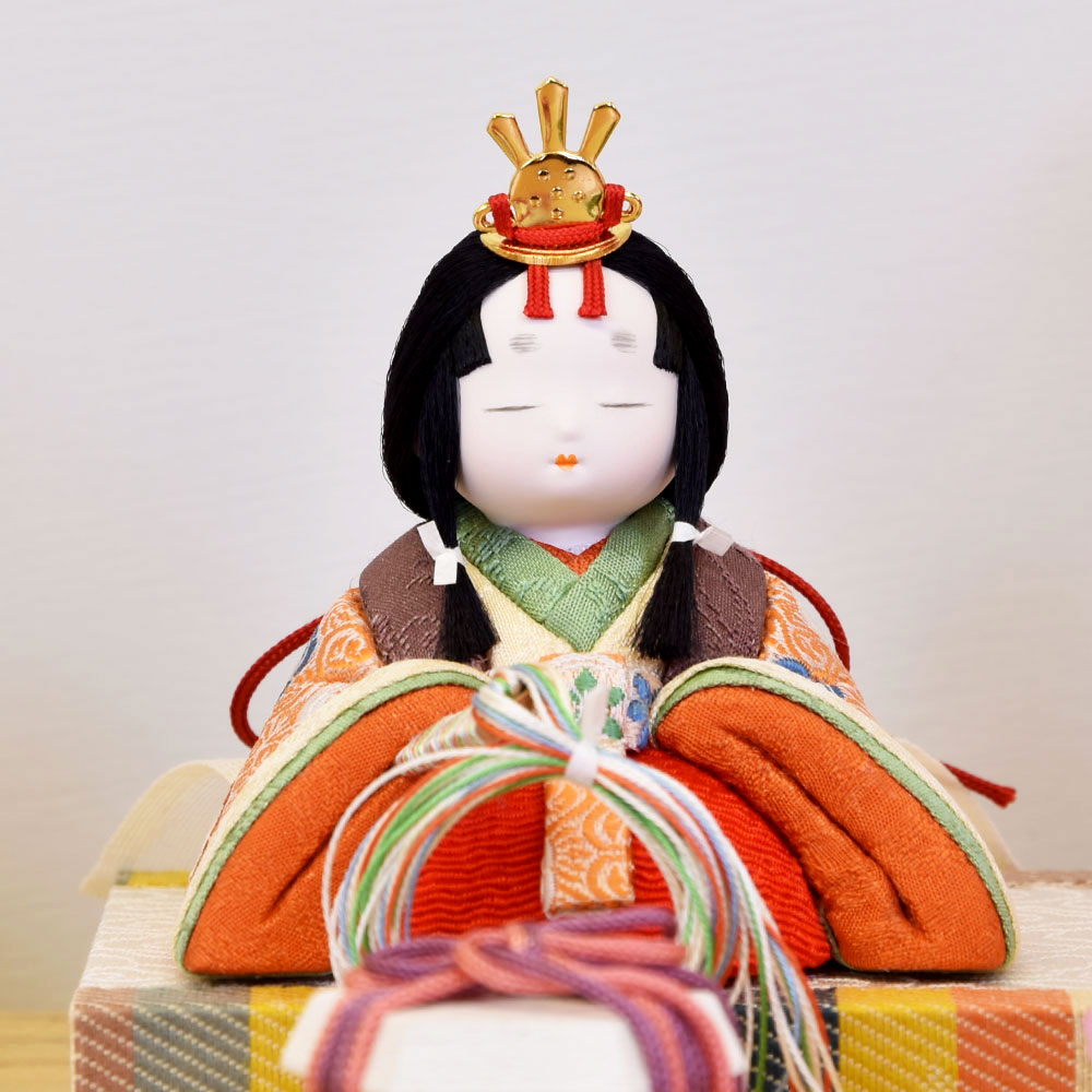 雛人形 コンパクト ミニ サイズ ケース入り 初節句 伝統工芸士