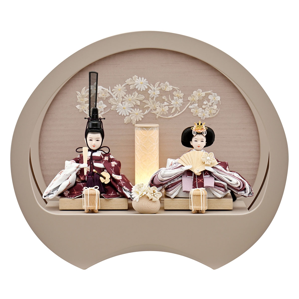 雛人形 コンパクト おしゃれ 初節句 お祝い ひな人形 親王飾り 2人飾り