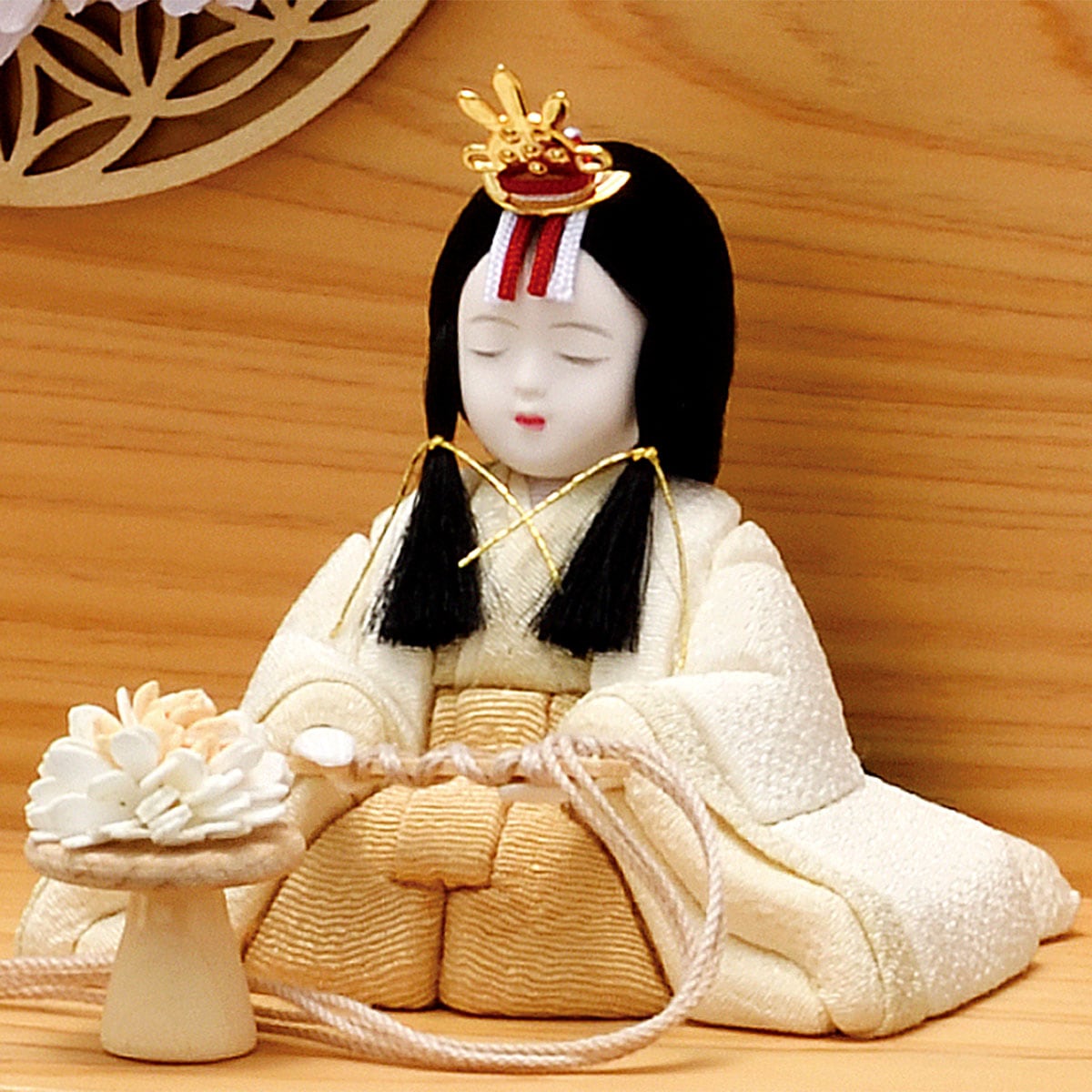 雛人形 コンパクト かわいい マンション モダン 白 女の子 ミニ
