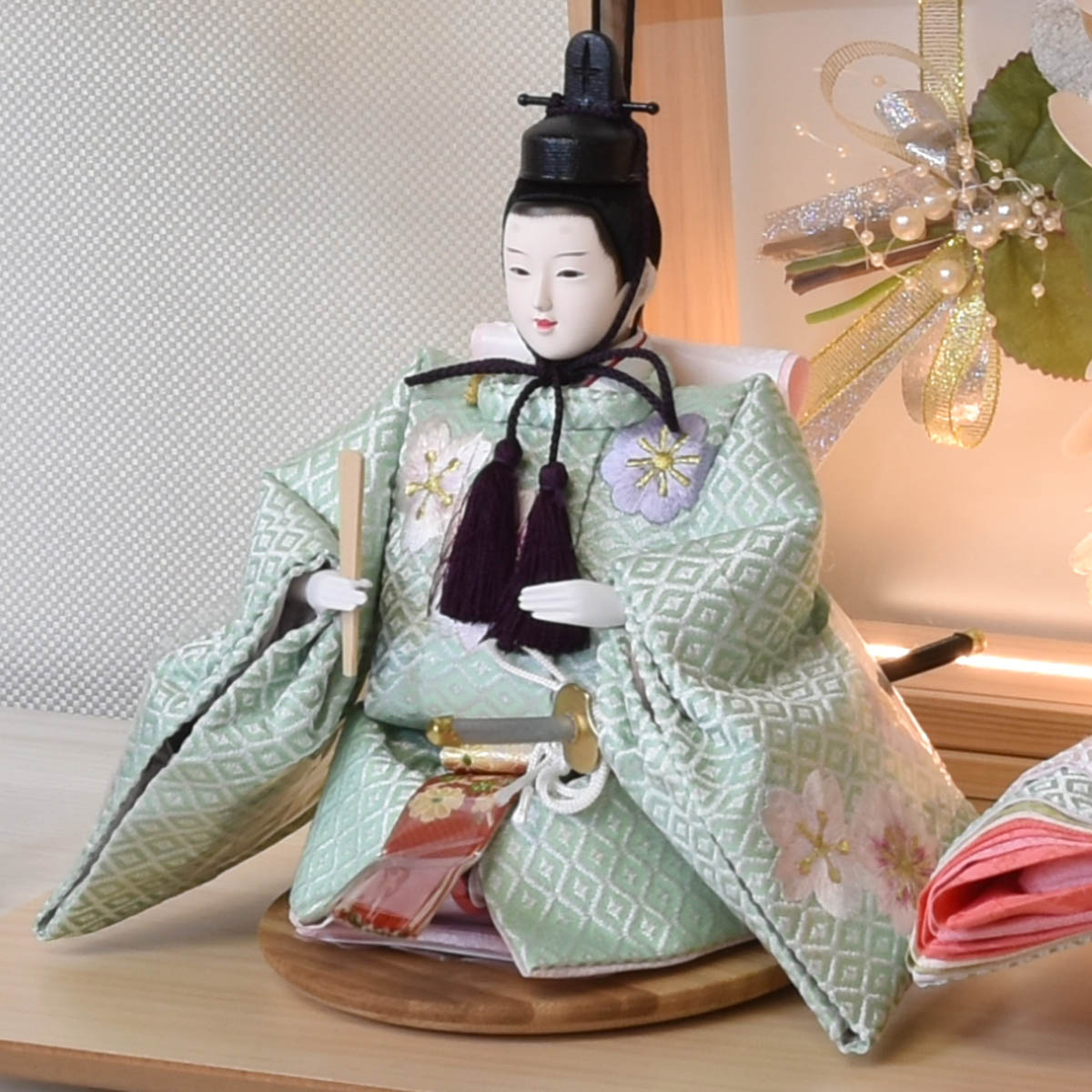 雛人形 コンパクト おしゃれ 初節句 お祝い ひな人形 平飾り 親王飾り