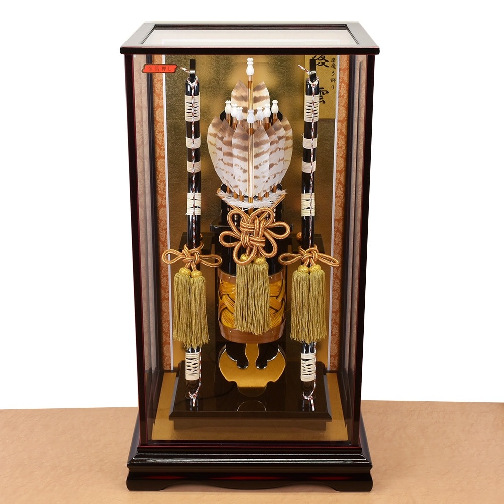 破魔弓 お祝い 破魔矢飾り 18号 慶雲 ケース飾り デザインケース