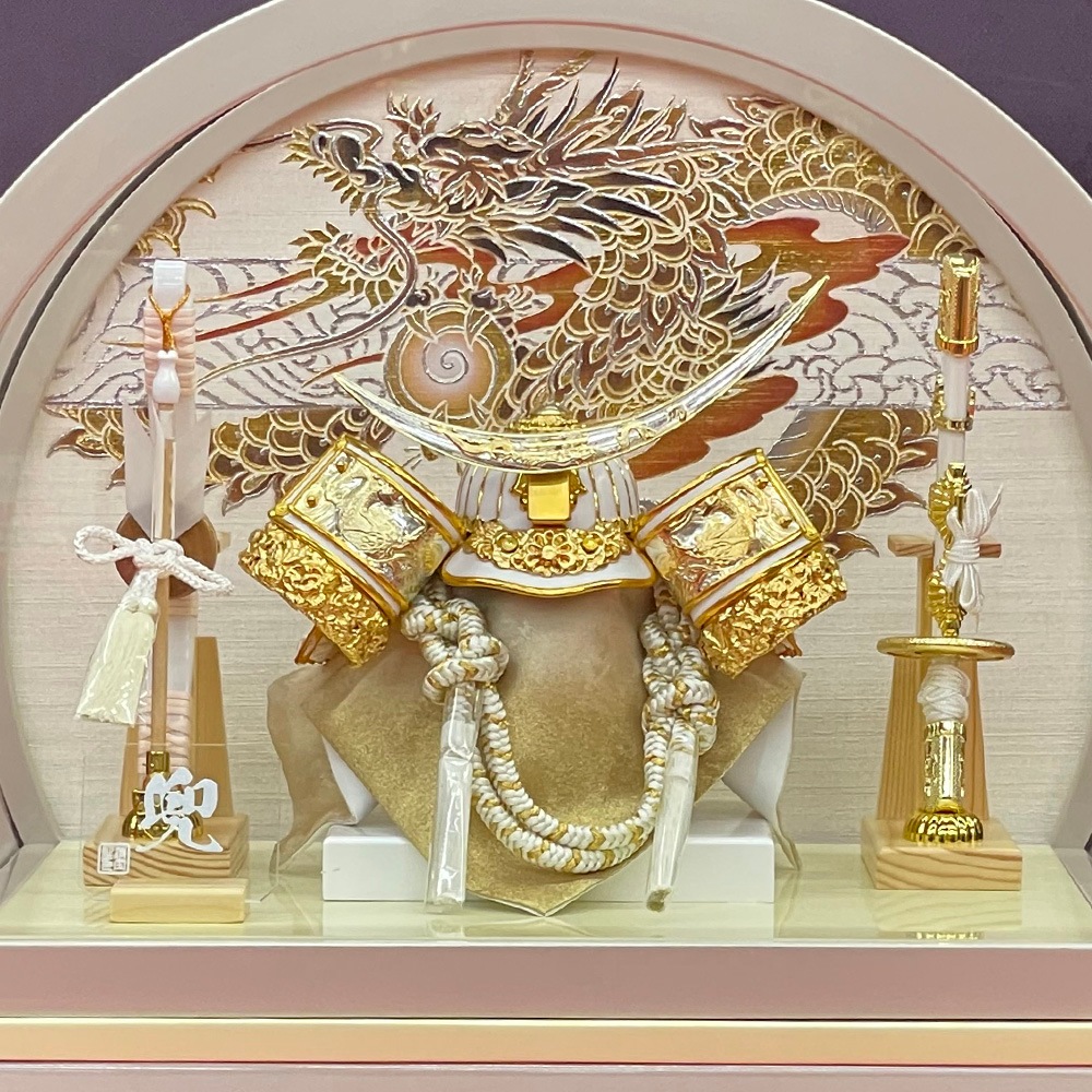 五月人形 コンパクト ケース飾り アクリル 名将 武将 伊達 政宗 兜飾り