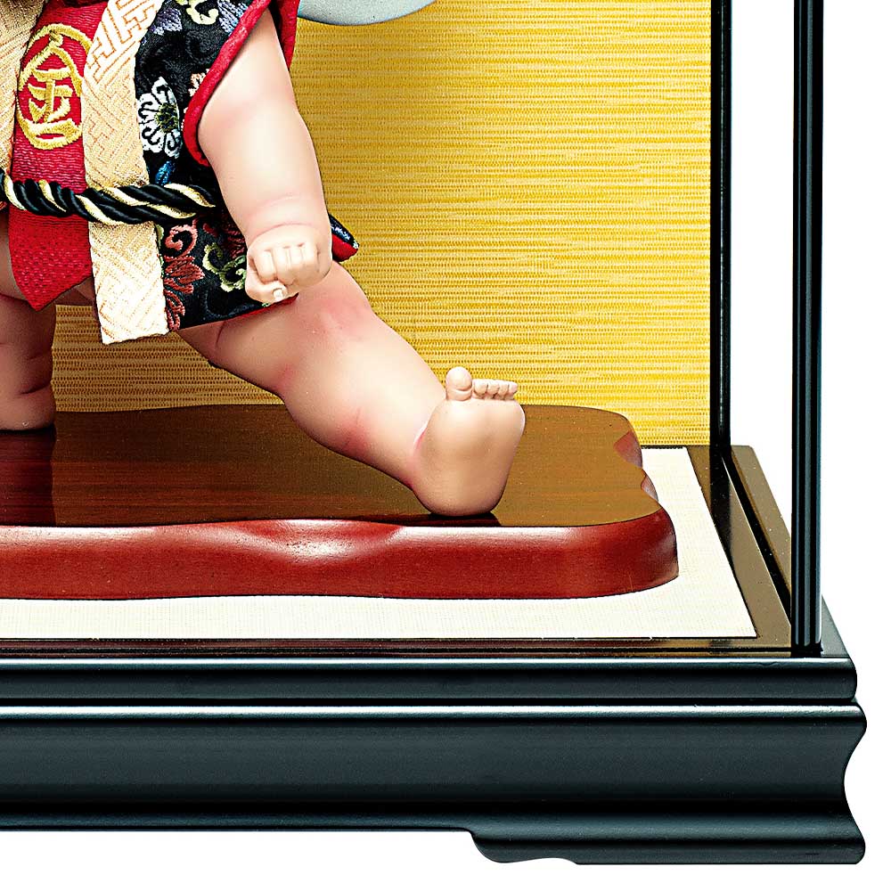 真多呂人形  男の子【ケース付き】 五月人形 真多呂人形作 木目込み 金太郎 鉞 まさかり ケース飾り