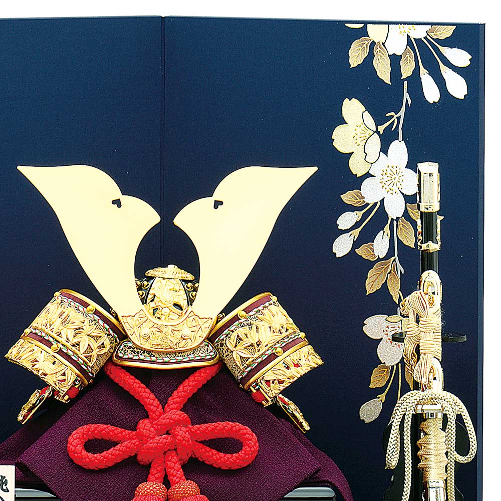 新作☆コンパクトタイプ五月人形兜飾り8号平飾り節句人形子どもの日