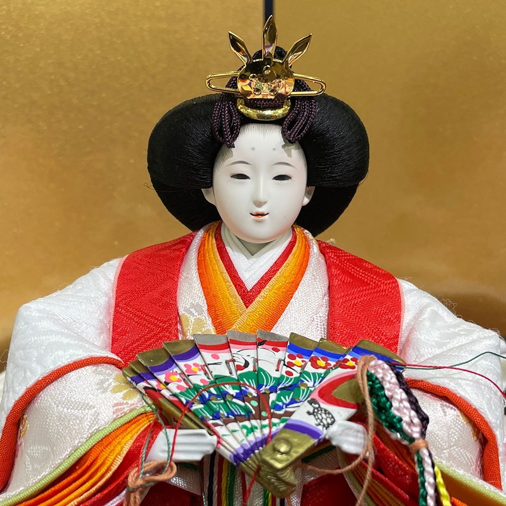 雛人形 久月 ひな人形 お祝い 収納飾り 収納式 銘木 黒檀 親王飾り 二