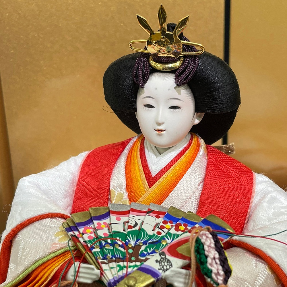 雛人形 久月 ひな人形 お祝い 収納飾り 収納式 銘木 黒檀 親王飾り 二