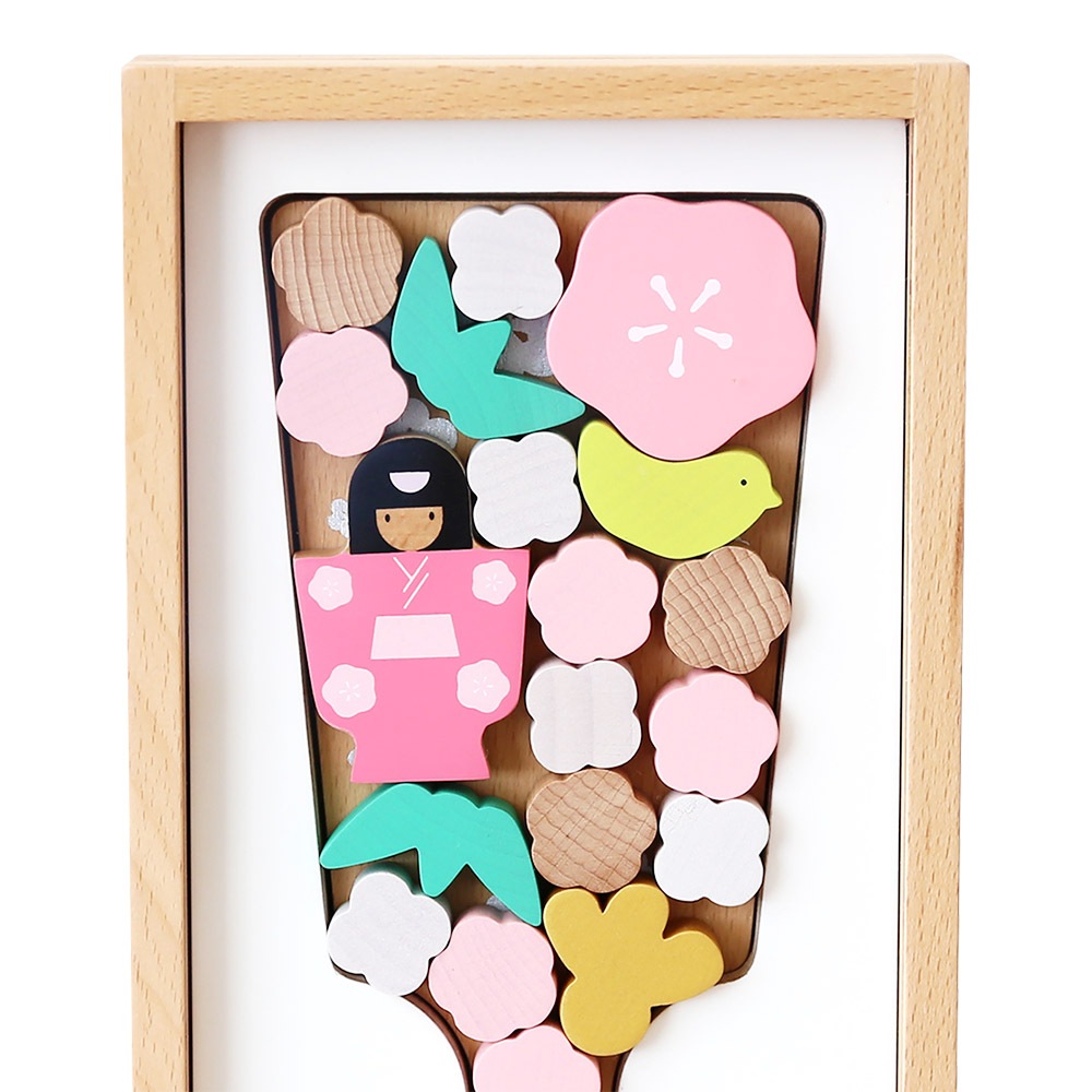 羽子板とお名前旗のセット　新作　女の子 羽子板とお名前旗のセット新作女の子